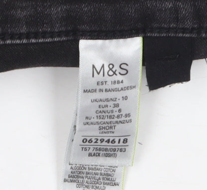 Womens UK Size 10 Marks and Spencer Regular Fit Skinny Black Jeans