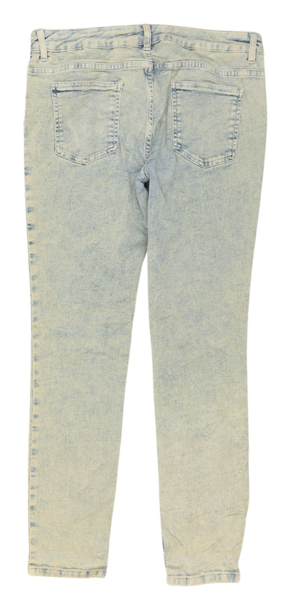 Womens UK Size 12 Marks and Spencer Regular Fit Straight Blue Jeans