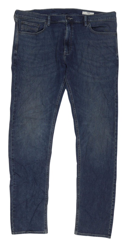 Marks and Spencer Men's Blue Slim Denim Jeans XL
