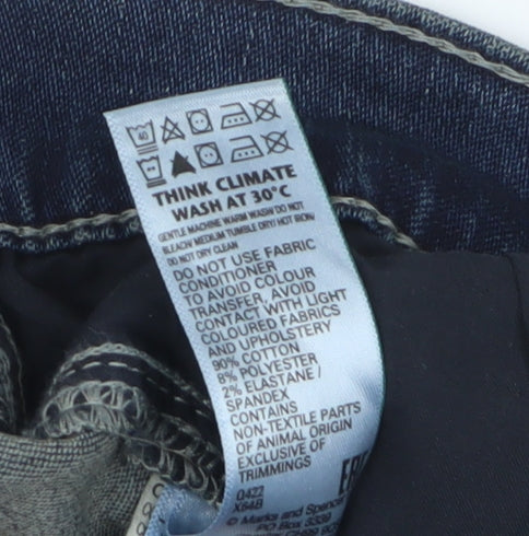 Marks and Spencer Men's Blue Slim Denim Jeans XL