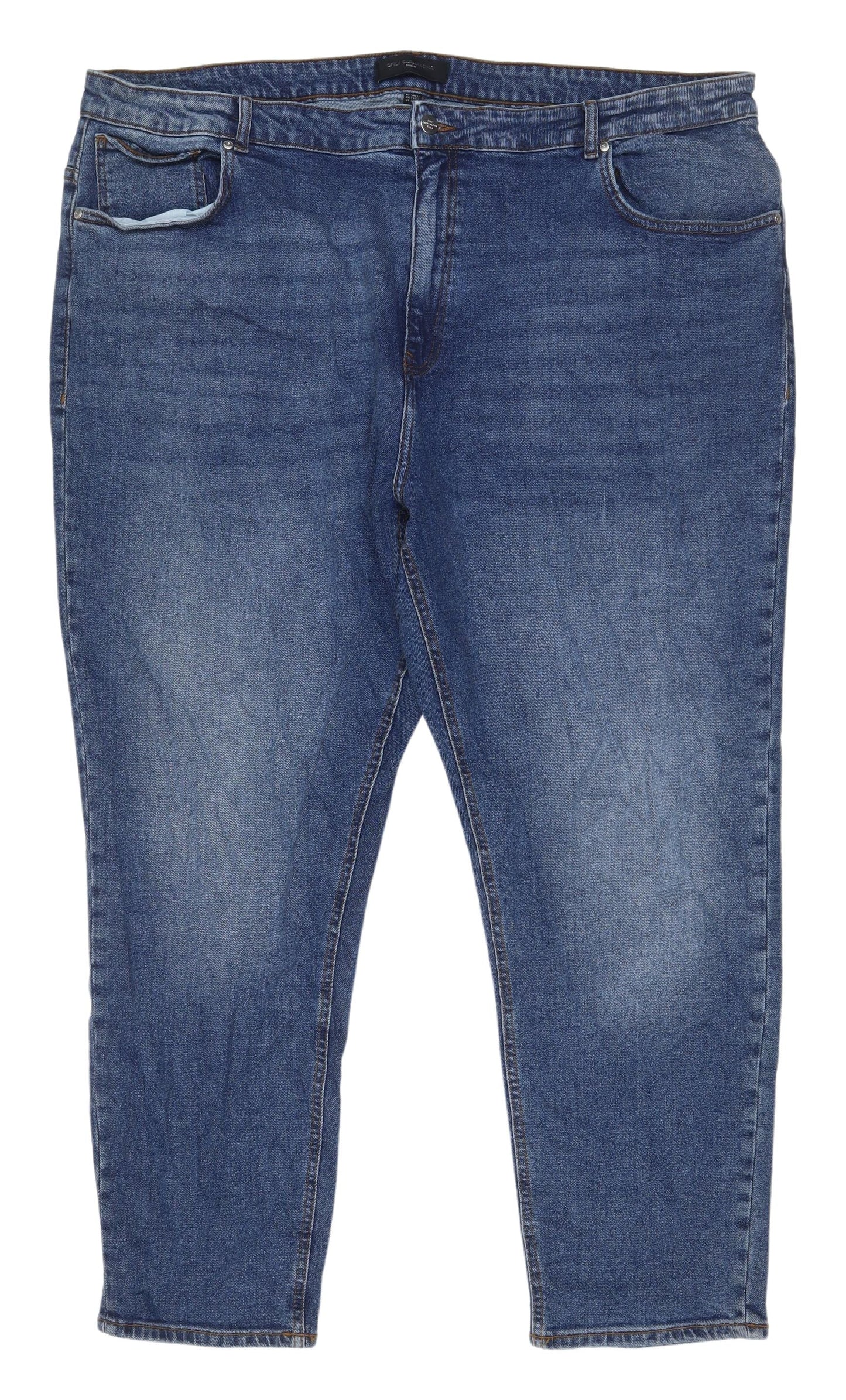 Unisex Adultss UK Size 26 ONLY Carmakoma Regular Fit Straight Blue Jeans