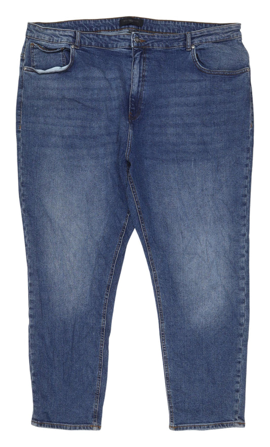 Unisex Adultss UK Size 26 ONLY Carmakoma Regular Fit Straight Blue Jeans