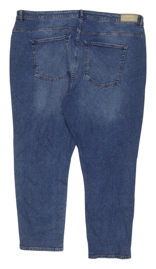 Unisex Adultss UK Size 26 ONLY Carmakoma Regular Fit Straight Blue Jeans