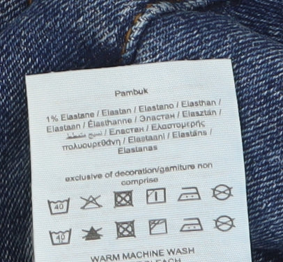 Unisex Adultss UK Size 26 ONLY Carmakoma Regular Fit Straight Blue Jeans
