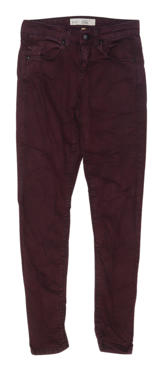 Topshop Women's Purple Skinny Jeans - Size 2 Petite