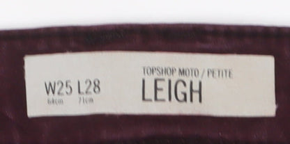 Topshop Women's Purple Skinny Jeans - Size 2 Petite