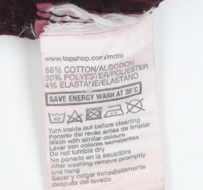 Topshop Women's Purple Skinny Jeans - Size 2 Petite