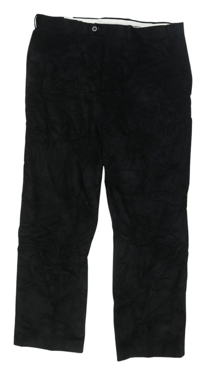 Marks and Spencer Men's Black Corduroy Trousers