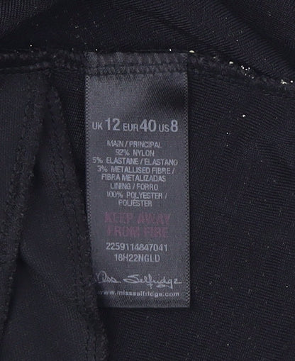 Miss Selfridge Women's Black Camisole Tank Size 12