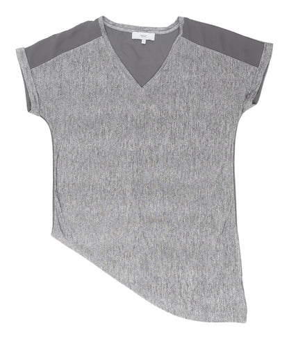Womens UK Size 12 NEXT Grey Asymmetrical T-Shirt