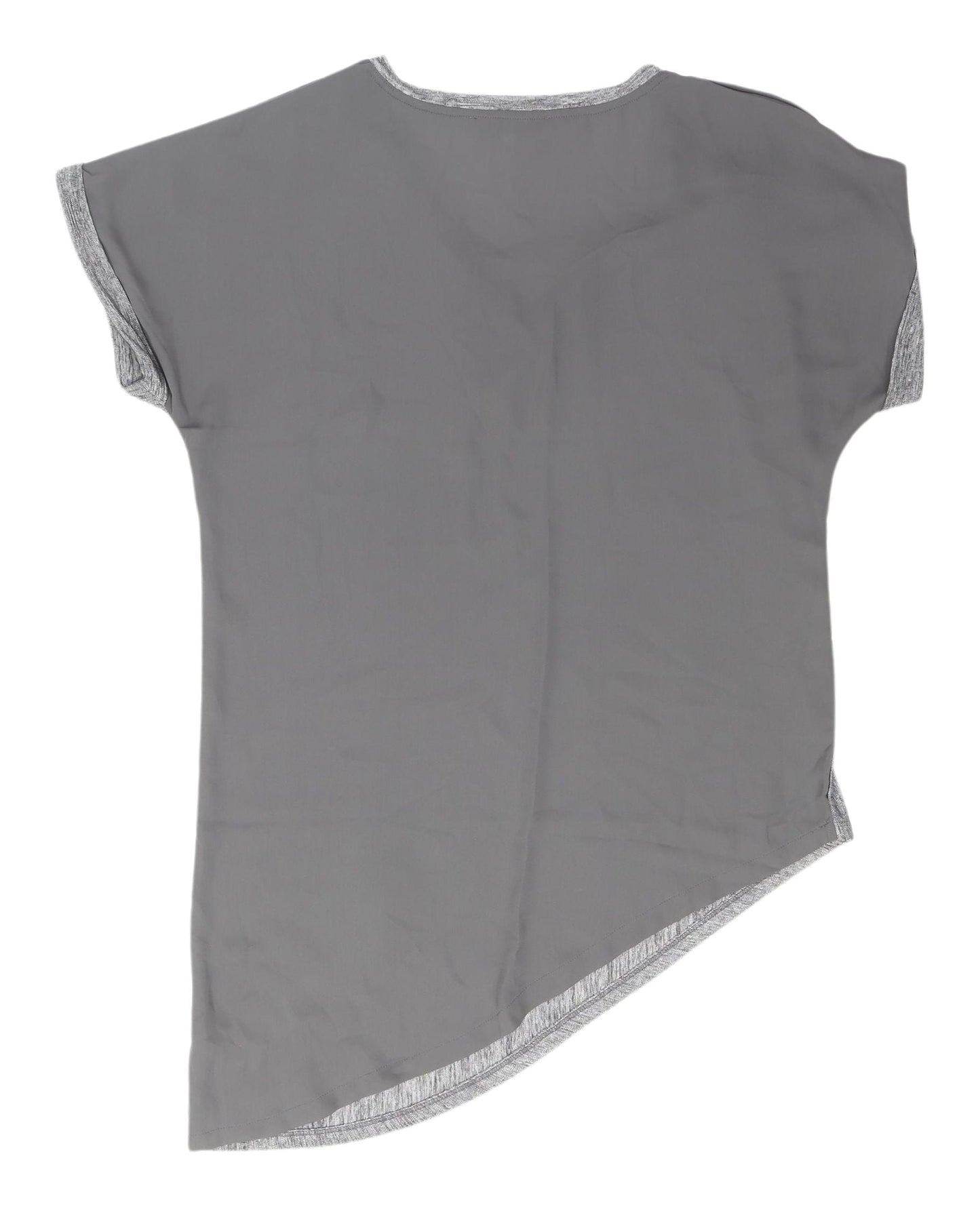 Womens UK Size 12 NEXT Grey Asymmetrical T-Shirt
