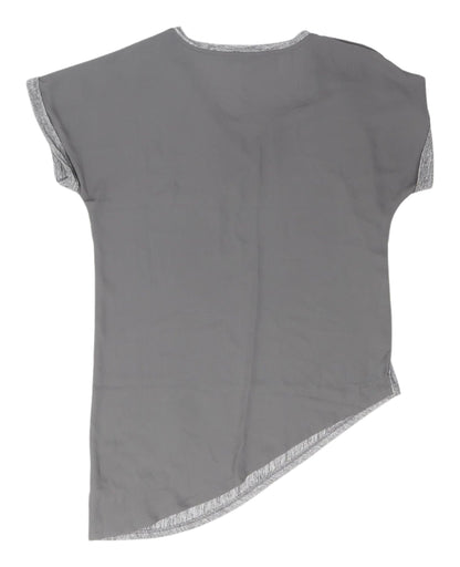 Womens UK Size 12 NEXT Grey Asymmetrical T-Shirt