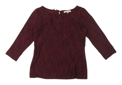 Womens UK Size 10 Marks and Spencer Red Basic Blouse