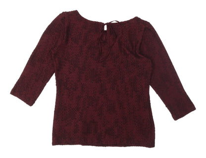 Womens UK Size 10 Marks and Spencer Red Basic Blouse