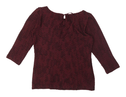 Womens UK Size 10 Marks and Spencer Red Basic Blouse