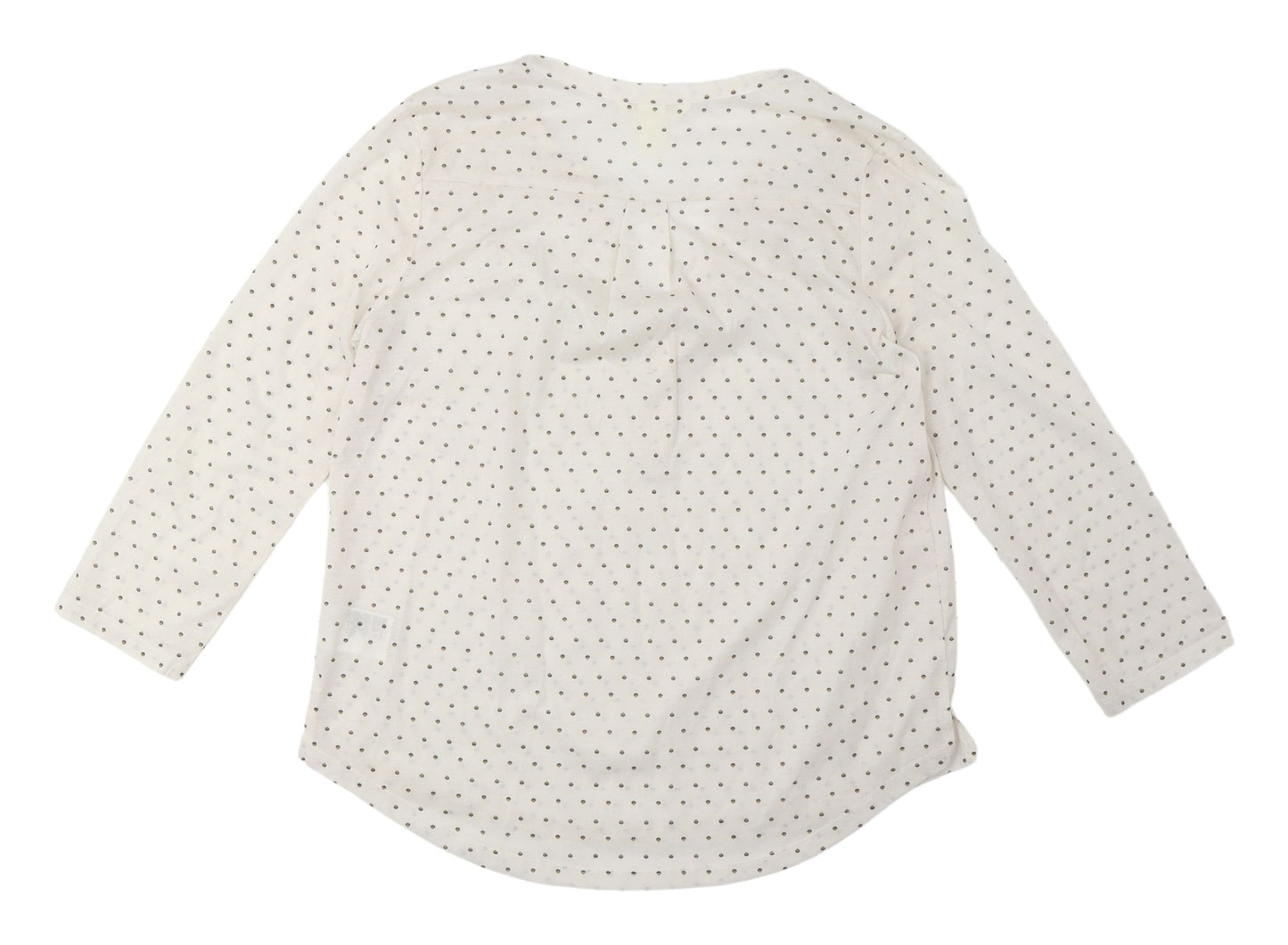 Womens UK Size Small H&M Ivory Basic Blouse