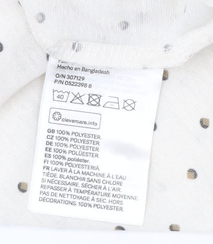 Womens UK Size Small H&M Ivory Basic Blouse
