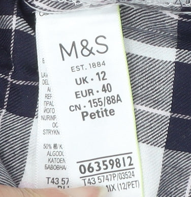 Womens UK Size 12 Marks and Spencer Multicoloured Basic Blouse