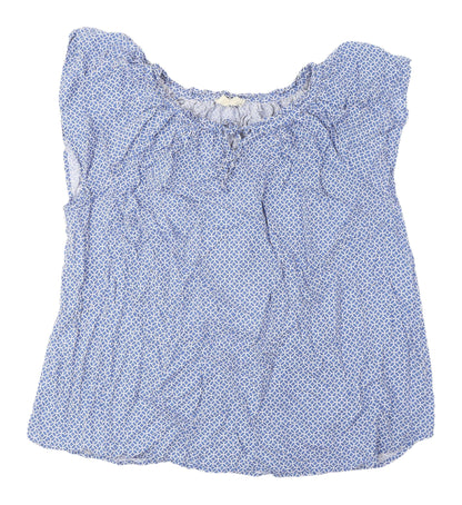 Mountain Warehouse Women's Blue Geometric Sleeveless Top