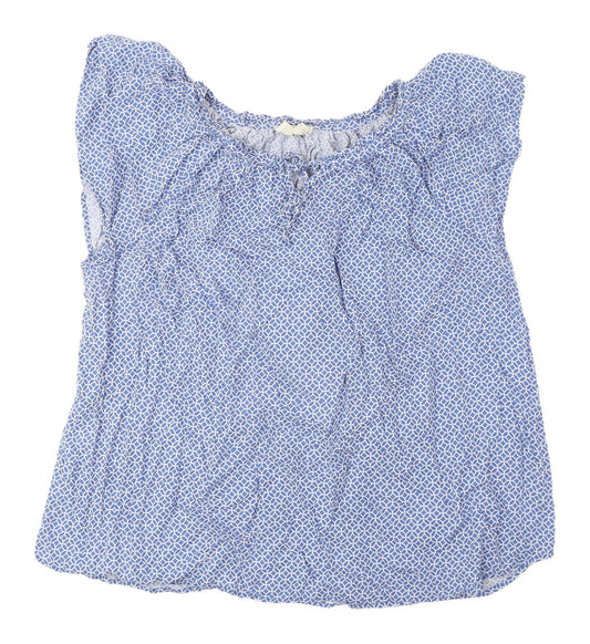 Mountain Warehouse Women's Blue Geometric Sleeveless Top