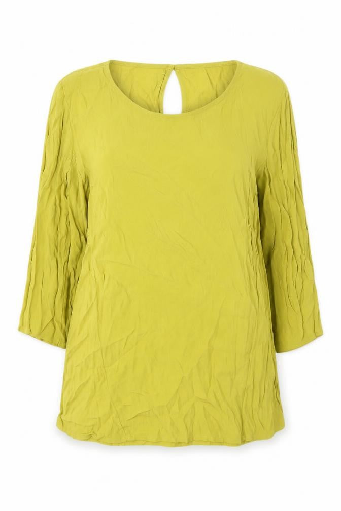 Womens UK Size 16 Sisley Green Tunic Blouse