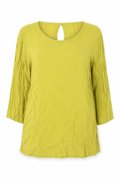 Womens UK Size 16 Sisley Green Tunic Blouse