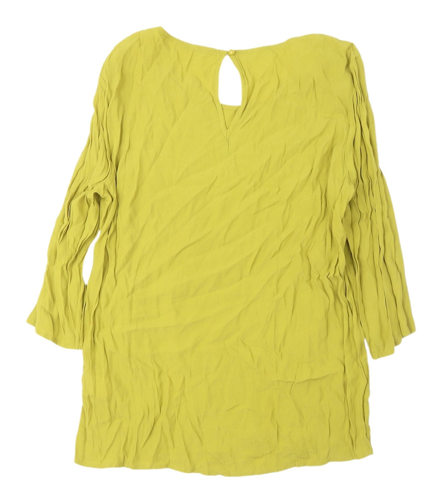 Womens UK Size 16 Sisley Green Tunic Blouse