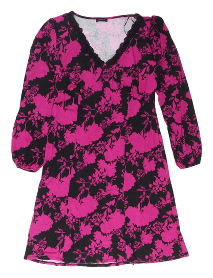 Dusk Womens Floral V-Neck Dress Multicoloured Size 14