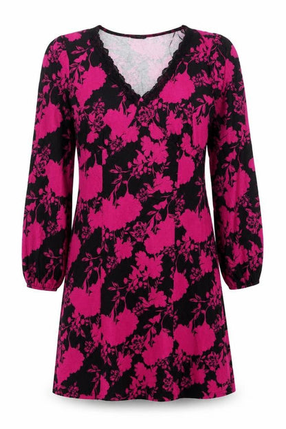 Dusk Womens Floral V-Neck Dress Multicoloured Size 14