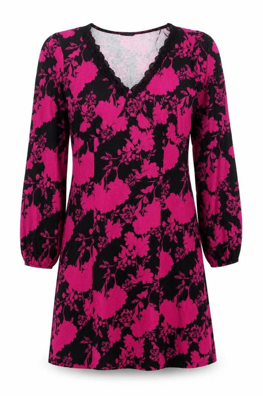 Dusk Womens Floral V-Neck Dress Multicoloured Size 14