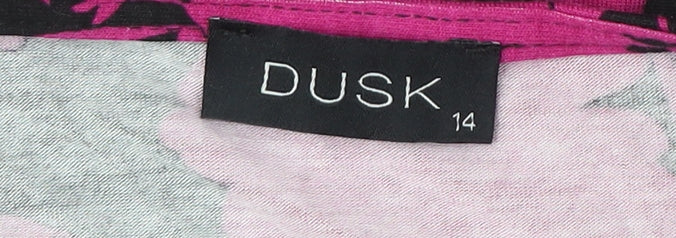 Dusk Womens Floral V-Neck Dress Multicoloured Size 14