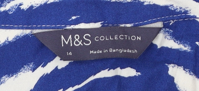 Womens UK Size 14 Marks and Spencer Blue  Blouse