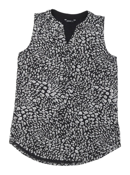 Womens UK Size 10 Roman Black Basic Blouse
