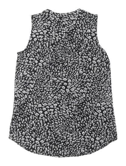Womens UK Size 10 Roman Black Basic Blouse