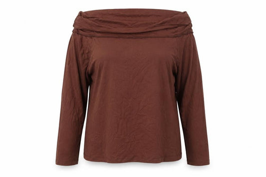 Womens UK Size 22 Marks and Spencer Brown Basic Blouse
