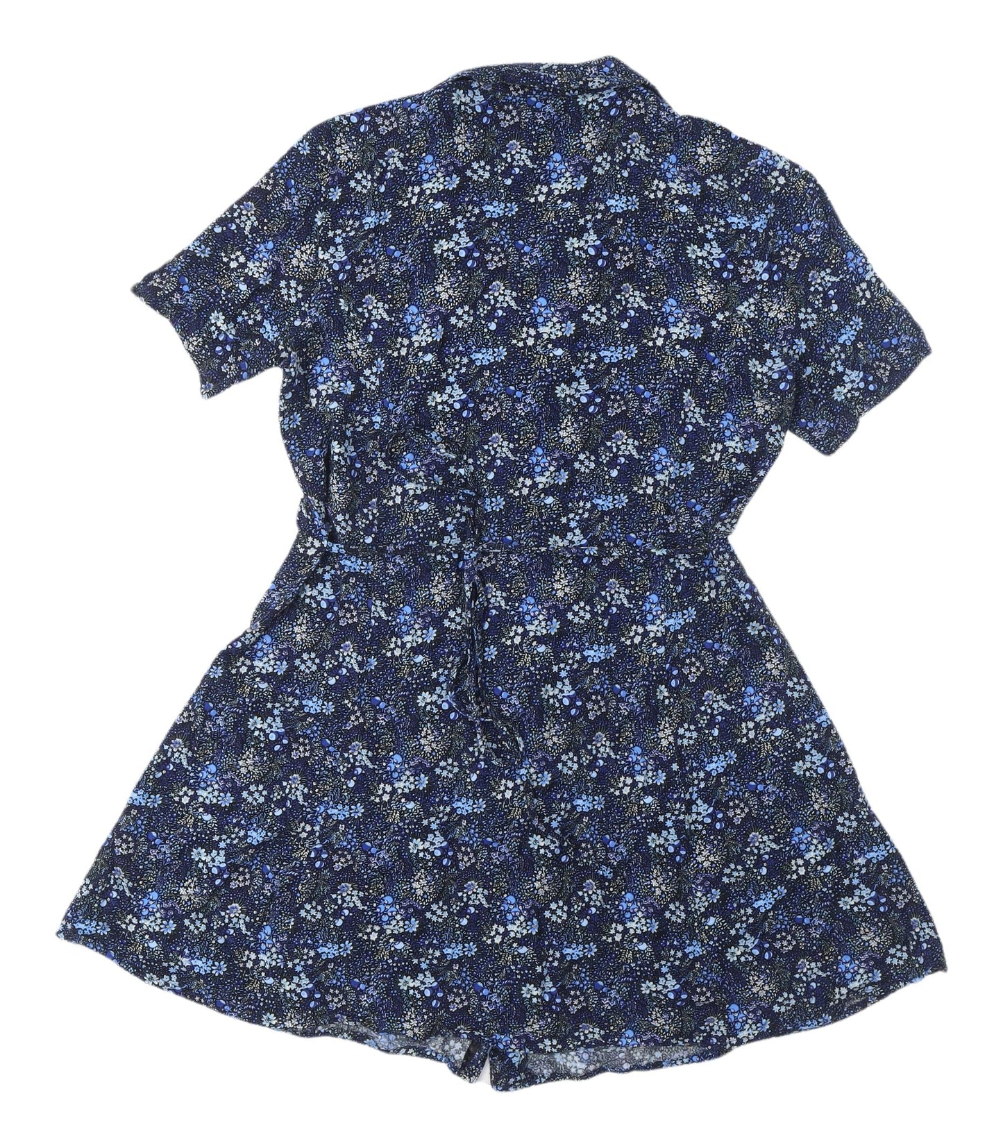 Urban Outfitters Blue Floral V-Neck Dress, Size S
