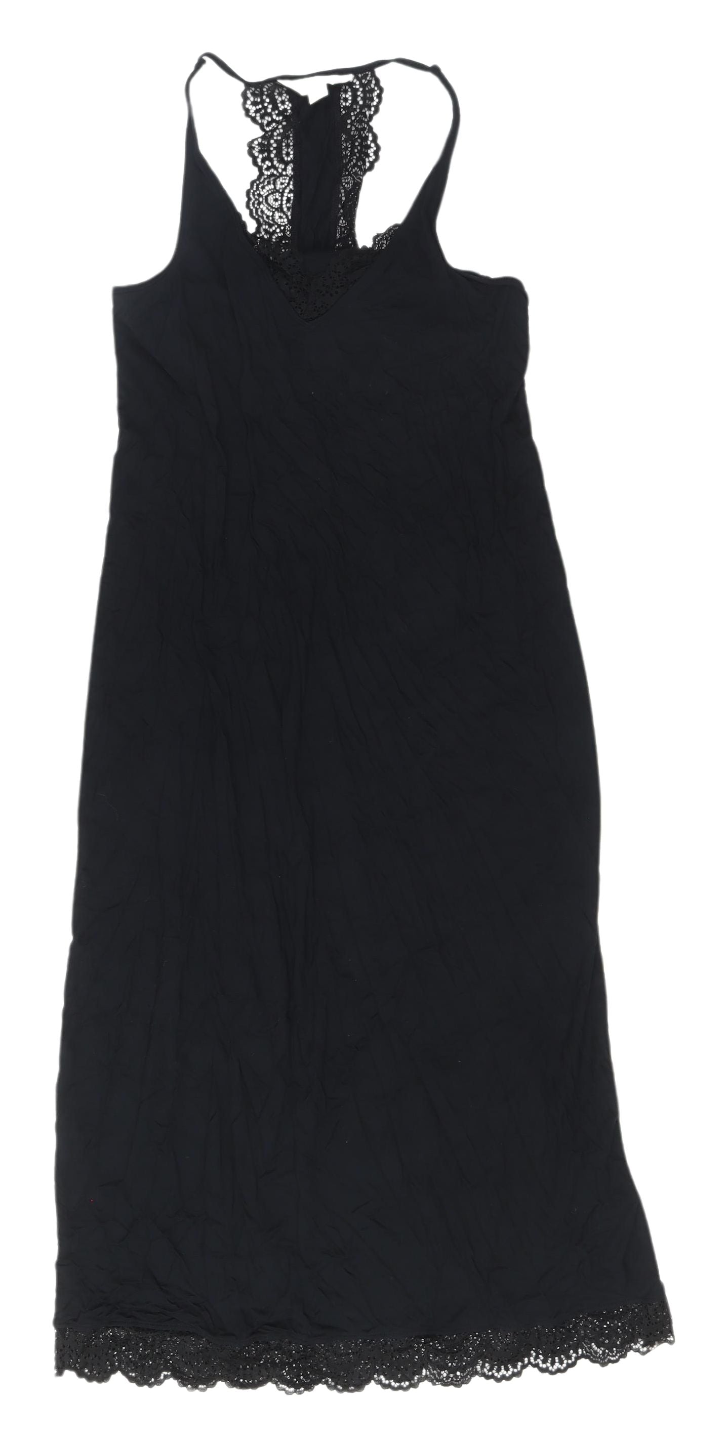Marks and Spencer Women's Black XS Chemise Dress Lace