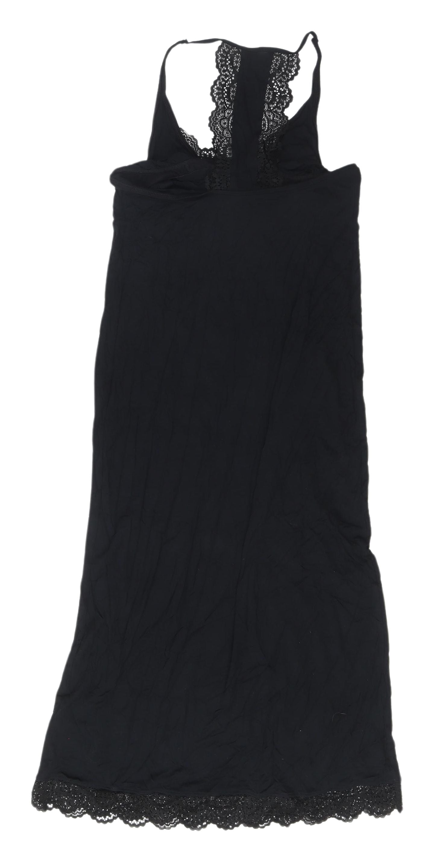 Marks and Spencer Women's Black XS Chemise Dress Lace