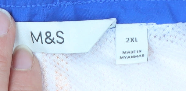 Marks and Spencer Men's Orange Bermuda Shorts 2XL