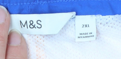 Marks and Spencer Men's Orange Bermuda Shorts 2XL