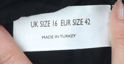 Definitions Women's Black Sequin Tank Top, UK 16