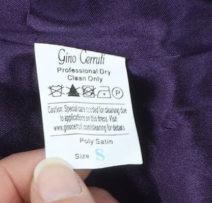 Gino Cerruti Women's Purple Satin Dress S