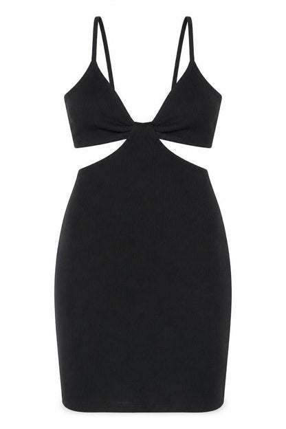 Boohoo Women's Black Slip Mini Dress Size M