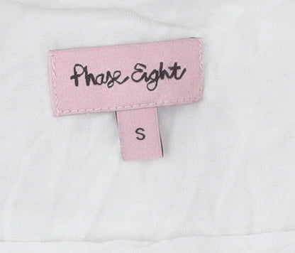 Womens UK Size S Phase Eight White Tunic Blouse