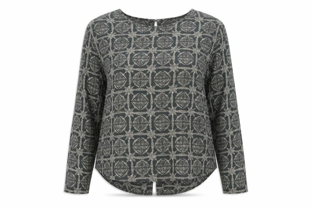 Womens UK Size 12 NEXT Grey Basic Blouse