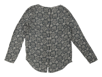 Womens UK Size 12 NEXT Grey Basic Blouse