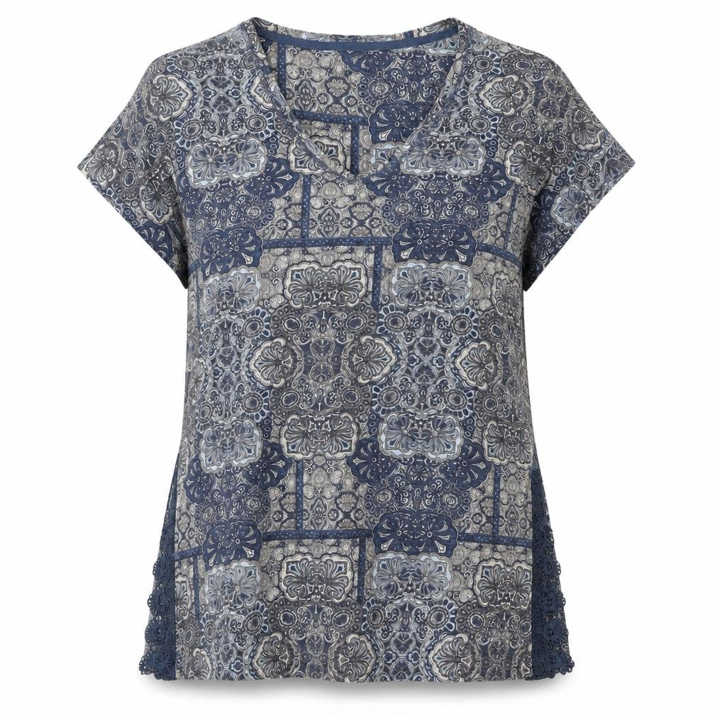 Womens UK Size 16 NEXT Blue Tunic Blouse