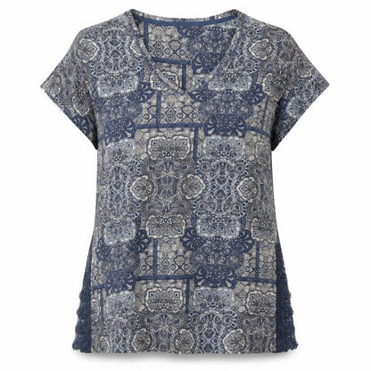Womens UK Size 16 NEXT Blue Tunic Blouse