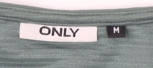 Womens UK Size M Only Green Cardigan Jumper