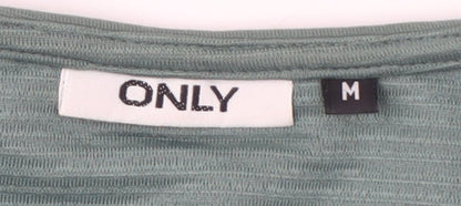 Womens UK Size M Only Green Cardigan Jumper